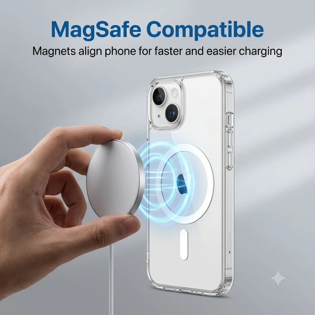 iPhone 15 15 Plus Transparent MagSafe Case - Image 3